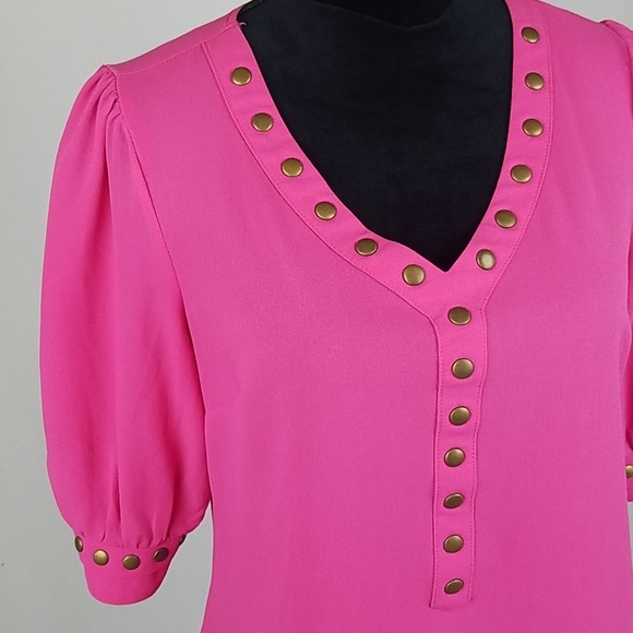 Stitch Fix 41 Hawthorn women S semi sheer blouse - Picture 2 of 6